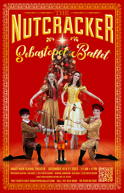 Sebastopol Ballet Nutcracker 2023 poster